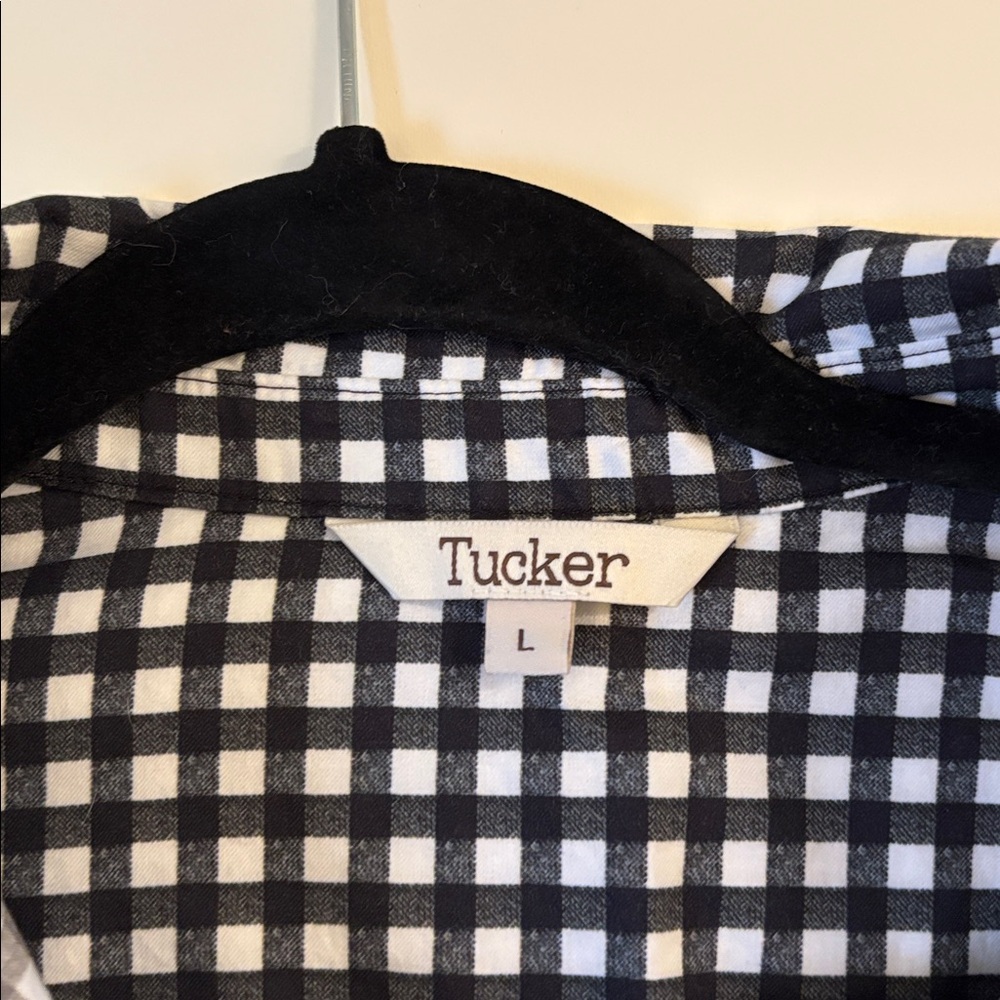 Tucker Black and White Gingham Sarah shirt dress - Picture 3 of 4